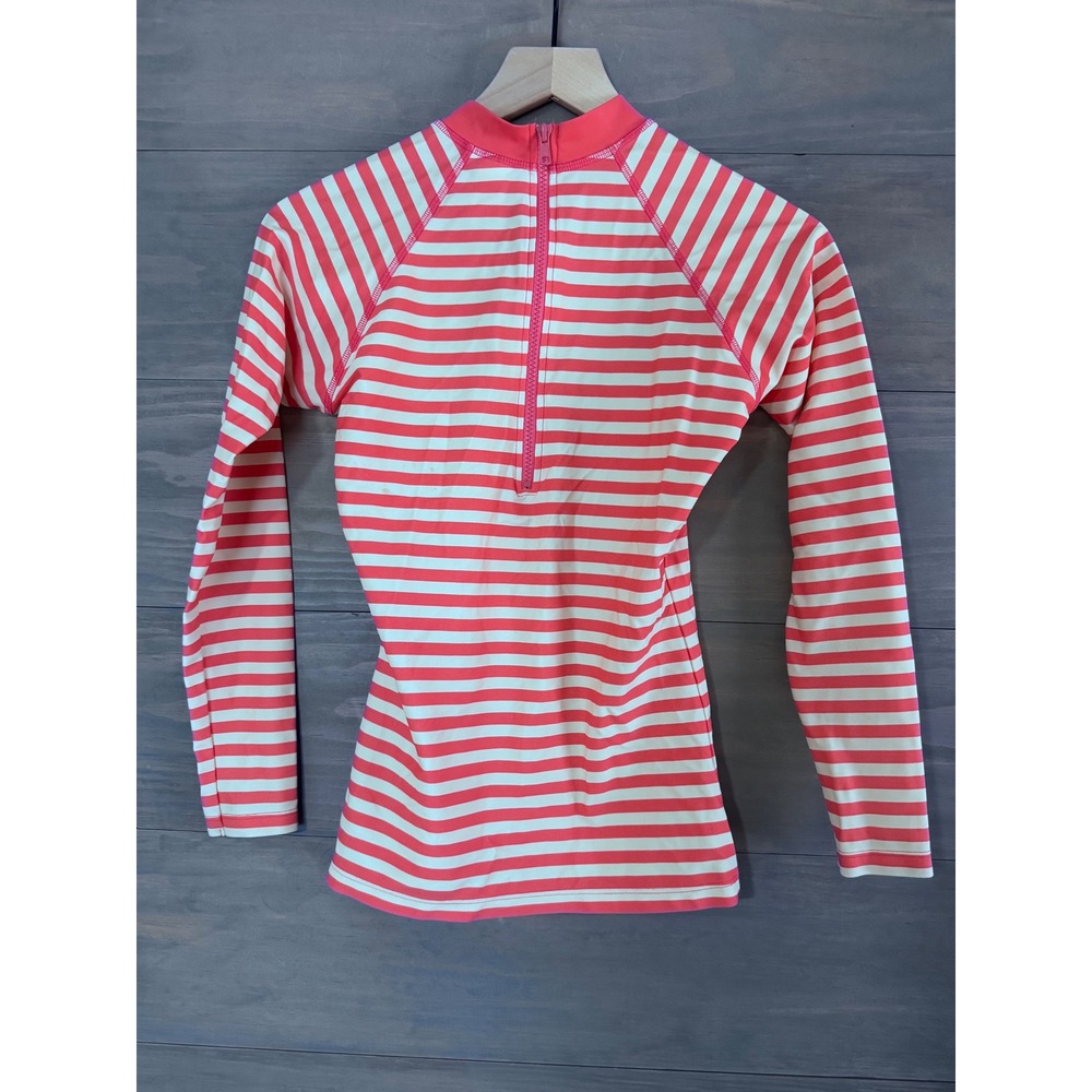 LIME RICKI STRIPE RASH GUARD SIZE SMALL LONG‎ SLEEVE SWIM